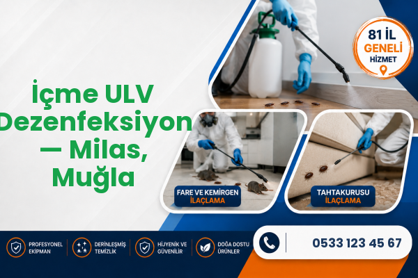 İçme ULV Dezenfeksiyon — Milas, Muğla