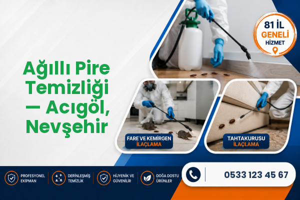 Ağıllı Pire Temizliği — Acıgöl, Nevşehir