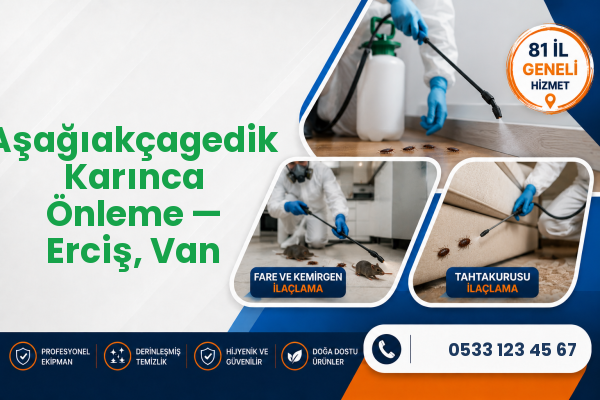 Aşağıakçagedik Karınca Önleme — Erciş, Van