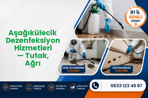 Aşağıkülecik Dezenfeksiyon Hizmetleri — Tutak, Ağrı