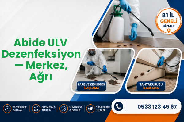 Abide ULV Dezenfeksiyon — Merkez, Ağrı