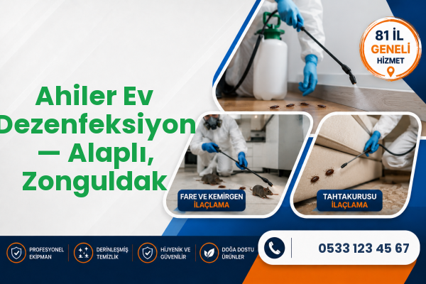 Ahiler Ev Dezenfeksiyon — Alaplı, Zonguldak