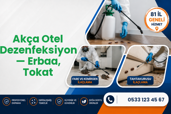 Akça Otel Dezenfeksiyon — Erbaa, Tokat