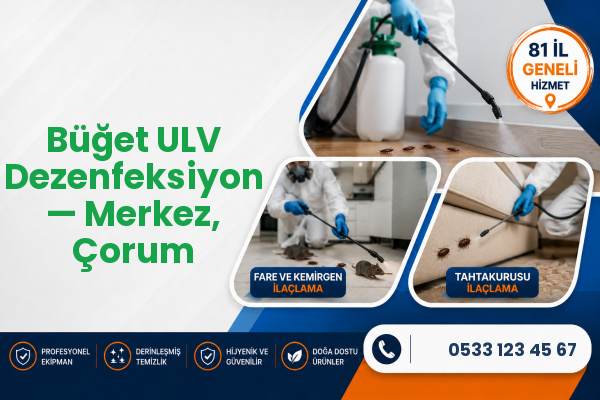 Büğet ULV Dezenfeksiyon — Merkez, Çorum