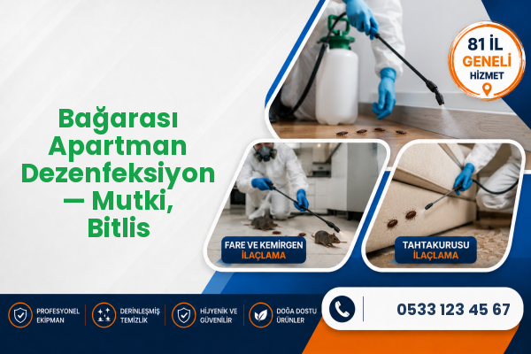 Bağarası Apartman Dezenfeksiyon — Mutki, Bitlis