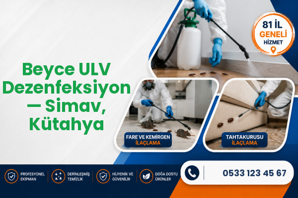 Beyce ULV Dezenfeksiyon — Simav, Kütahya