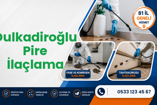 Dulkadiroğlu Pire İlaçlama