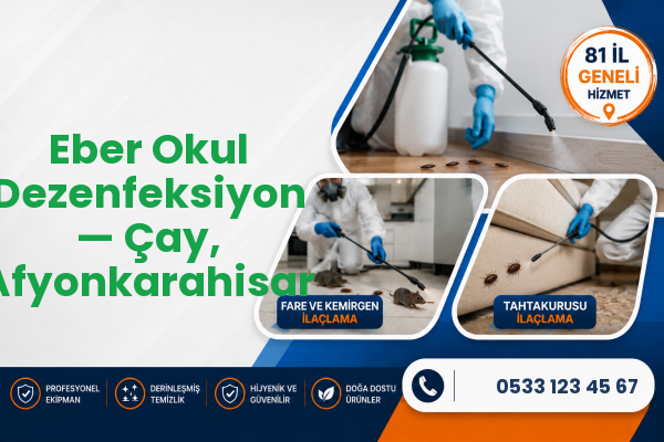 Eber Okul Dezenfeksiyon — Çay, Afyonkarahisar