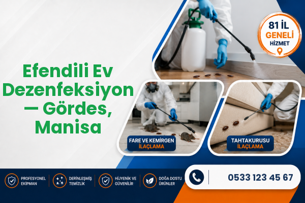 Efendili Ev Dezenfeksiyon — Gördes, Manisa