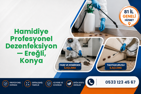 Hamidiye Profesyonel Dezenfeksiyon — Ereğli, Konya