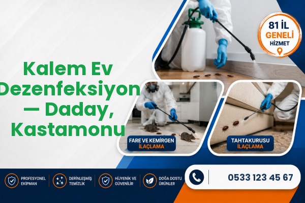 Kalem Ev Dezenfeksiyon — Daday, Kastamonu