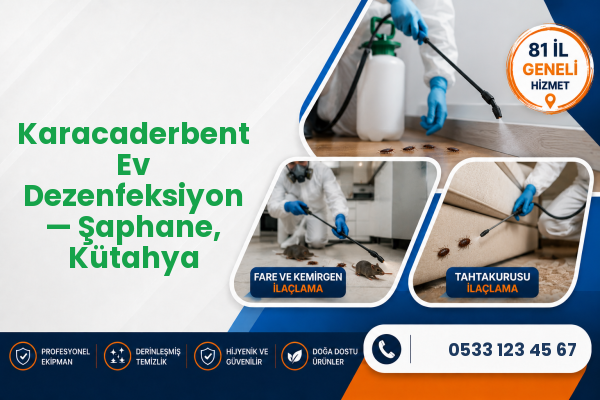 Karacaderbent Ev Dezenfeksiyon — Şaphane, Kütahya