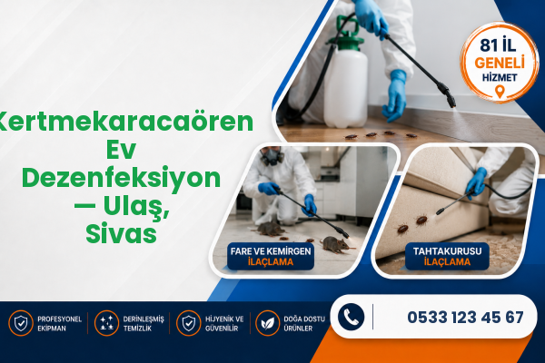 Kertmekaracaören Ev Dezenfeksiyon — Ulaş, Sivas