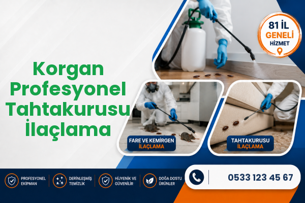 Korgan Profesyonel Tahtakurusu İlaçlama