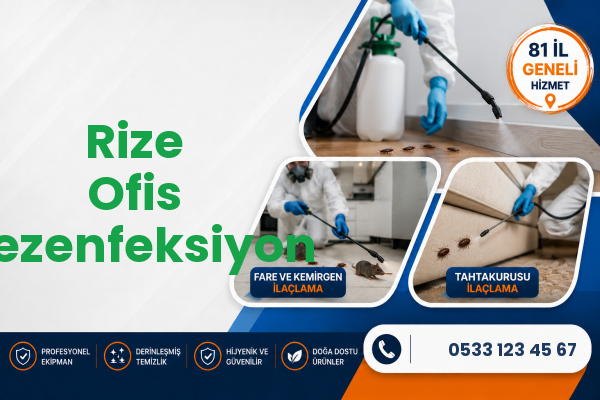 Rize Ofis Dezenfeksiyon