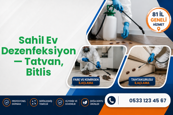 Sahil Ev Dezenfeksiyon — Tatvan, Bitlis