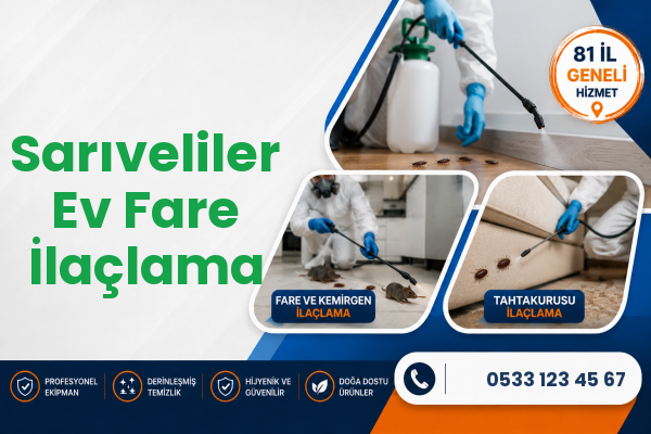 Sarıveliler Ev Fare İlaçlama