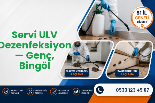 Servi ULV Dezenfeksiyon — Genç, Bingöl