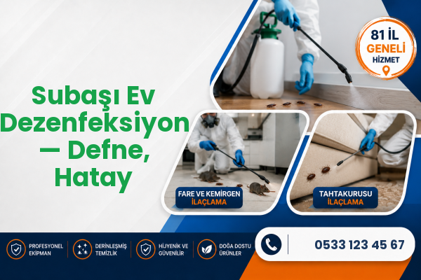 Subaşı Ev Dezenfeksiyon — Defne, Hatay