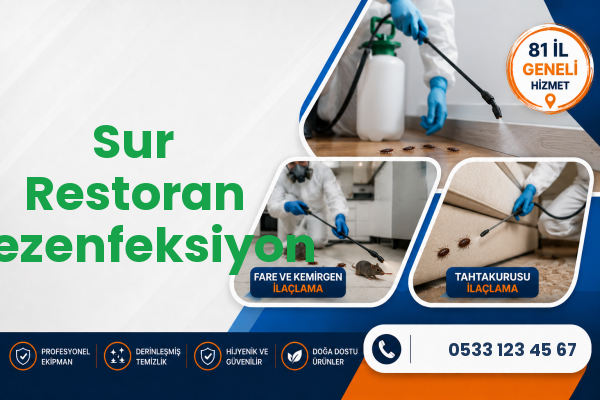 Sur Restoran Dezenfeksiyon